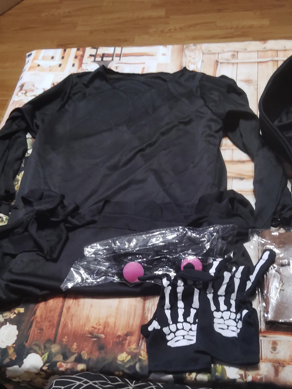 Oskiner Grim Reaper Costume for Kids, Scary Halloween Costume